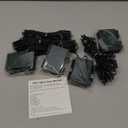 4 Pack Battery Operated Outdoor Tree String Lights with 50 Warm White LEDs on 16.5ft/5m of Dark Green Cable,Outdoor Battery Xmas Wreath Lights with Timer for Christmas Yard Holiday Decoration