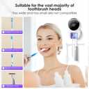 Wall Mounted Toothbrush Holder & Toothbrush Cleaner,Electric Toothbrush Holder, Razor Holder and Cleaner for Bathroom Accessory, with Auto Inductive Open/Close Cover, Clean, Dry for Home, Travel