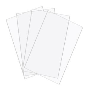 BUYGOO 4Pack Clear Acrylic Sheet 6 x 12 x 1/8" Clear Plexiglass Sheet Clears Plastic Square Sheet, DIY Materials for Househld Decoration, Advertisement Signs, Display, Picture Frame, Painting