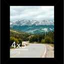 4x5 Picture Frame Black for Wall Hanging or Tabletop, Wood 4 x 5 Frame Photo Frame for Wall Horizontally or Vertically, Black, 1 Pack