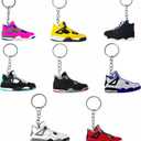 TSY TOOL 30 Pcs of Random Mini Retro Sneaker Keychains  Shoe Key Chains for Goodie Bags, Collectors, Sneakerhead