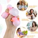 Squishy Fidget Toys Stress Balls,Tedmax 4PCS Cute Penguin & Duck Squeeze Toys,Taba Squishy Packs Perfect for Kids Sensory Play,Anxiety & Stress Relief for Adults Teens Party Favors,Classroom Prizes