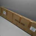 Clothes Rack 36in, Wall Mounted Garment Racks with Brown Real Wood Shelf, Heavy Duty Hanging Clothes Rack, Multi-Purpose Hanging Rod, Space-Saving Closet Storage