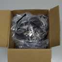 Marspark 100 Sets Lanyards with ID Badges Bulk, Clear Plastic Horizontal Name Tags Badge ID Card Holders, Flat Neck Lanyards with Swivel Hook for Adults Staff Teacher School Office Supplies(Black)