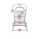 Pet Gear NO-Zip Double Pet Stroller, Zipperless Entry, for Single or Multiple Dogs/Cats, Plush Pad + Weather Cover Included, Large Gel-Filled Tires, Jade