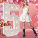 Marquee Numbers, 4FT Marquee Light up Numbers,LED Light Up Number 5- DIY Party Decorations, Elevate Your Events with Marquee Letters 4 feet Tall, Perfect for Party, Birthday, Baby Shower