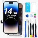 INCELL LCD for iPhone 14 Pro Screen Replacement kit, for iPhone 14pro Display A2890,A2650,A2889,A2892 Digitizer Touch Screen Assembly Repair Repair Tools+Protective Film