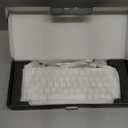 abucow 60% Mechanical Gaming Keyboard Brown Switch Wired Compact Keyboard with RGB Backlight Anti-Ghosting No-Conflict 63 Swappable keycaps Ergonomic Design for Windows/Mac (White)