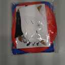 Halloween Costume Men Adult,Plumber Jumpsuit Cosplay Costume with Hat Gloves Moustache Accessories Set Size Adult, XL