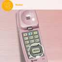 AT&T TRIMLINE 210 Corded Home Phone, No AC Power Required, Improved Easy-wall-mount, Lighted Big Button Keypad, 13 SpeedDial Keys, Last Number Redial, Mute, Flash, Volume Control, Princess Phone, PINK