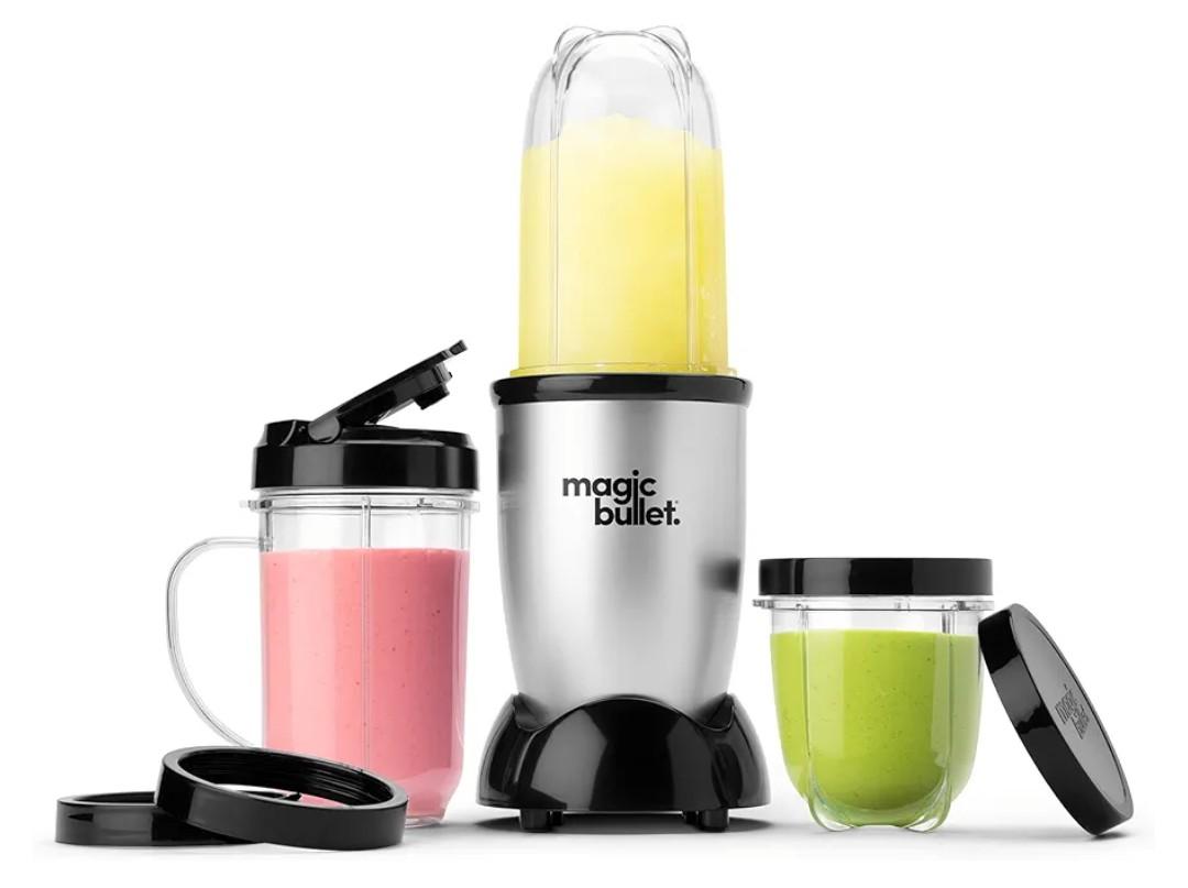 Magic Bullet Blender, Small, Silver, 11 Piece Set