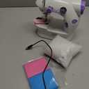 Made By Me My Very Own Sewing Machine for Beginner, Portable Battery Powered First Sewing Machine for Kids Ages 8+, Includes Fabric, Thread, Measuring Tape, & Stuffing,