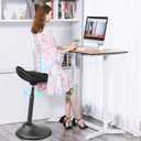 Standing Desk Chair, Adjustable Ergonomic Standing Stool, Swivel Sitting Balance Chair, Anti-Slip Bottom Pad