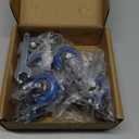 Stem Caster Wheels 2 inch Heavy Duty, Swivel Threaded Stem Mount Casters Set of 4 with American Size UNC 1/4"-20 x 1