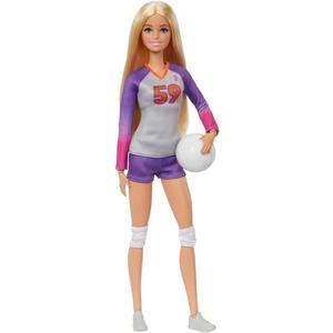 Barbie Doll & Accessories, Made to Move Career Volleyball Player Doll with Uniform and Ball