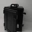 Carlisle Cateraide™ Black Front-Loading Insulated Food Pan Carrier - 5 Full-Size Pan Max Capacity