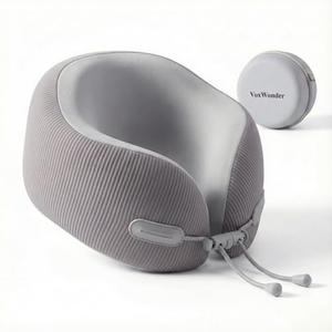VoxWonder Memory Foam Travel Neck Pillow for Airplane, 360° Head Support Travel Essentials for Long Flights, Breathable Cover and Compact Storage Case, Portable Gift for Men and Women