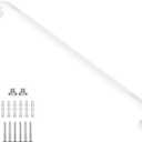 White Shower Grab Bar w/Anti-Slip Knurled Grip 36 Inch, Zepolu Stainless Steel Bathroom Handicap Grab Bars, Safety Bar Balanced Handrail, Handicap Injury Elderly Senior Assist Support Shower Handle