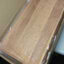 28 x 18 Inches Extra Large Rectangle Cherry Wood Ottoman Tray with Handles, Serve Tea, Coffee or Breakfast in Bed, Classic Wooden Decorative Serving Tray