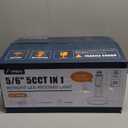 Amico 5/6 inch 5CCT LED Recessed Lighting 6 Pack, Dimmable, IC Rated, 12.5W=100W, 950LM Can Lights with Baffle Trim, 2700K/3000K/4000K/5000K/6000K Selectable, Retrofit Installation, ETL & FCC (White-Rear CCT Style)