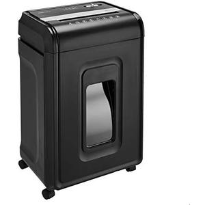 Amazon Basics 24 Sheet Cross Cut Paper, CD and Credit Card Home Office Shredder with Pullout Basket, Black Amazon Basics 24 Sheet Cross Cut Paper, CD and Credit Card Home Office Shredder with Pullout Basket, Black
