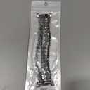 WONMILLE Beaded Bracelet Compatible with Samsung Galaxy Watch 8 Band 40mm/44mm Watch8 Classic 46mm, Elastic Stretch Women Strap for Galaxy Watch 8/8 Classic Bands (S(5.2"5.9"), Blue/Silver)