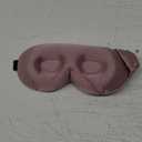 LitBear 100% 22 Momme Mulberry Silk Sleep Mask - 3D Contoured Eye Mask for Men Women, Soft Breathable Sleeping Mask with Adjustable Strap, Perfect Blocks Light for Sleeping (Bean Pink)