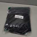 ZLINA Set of 2 Black Faux Fur Decorative Throw Pillow Covers Fluffy Striped Pillowcase Cushion Covers 18 x 18 Inch Decor Sofa Couch Bedroom