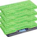 Reusable VacMop Replacement Pads Compatible with Shark VACMOP VM252 VM200 VM401 VM180 VM190 VM252C VM251 VC205 VM200P12, Washable Vac Mop Pads Refills with Upgraded Design of Dirt Chamber, 1+2+4 Pack