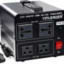 Yinleader 2000W Voltage Converter Transformer(110V to 220V OR 220V to 110V) 2000 Watt Step Up/Down Converter 110/120 Volt - 220/240 Volt w/US Power Cord,Circuit Breaker Protection (VTUS-2000)