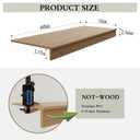 Wire Shelf Covers, 5Pcs 40"x16" Inch Shelf Covers for Wire Shelving, 0.39 Inch Thick (Not Wood), Moisture Resistant Wires Rack Cover with No Installation for Pantry, Closet, Kitchen