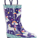Western Chief Kids Unicorn Dreams Rain Boot, Purple, Size 8