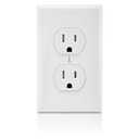 Leviton 15 Amp 125 Volt Tamper Resistant Duplex Receptacle, 10 Pack, T5320-WMP, White