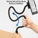 Kindle Holder with Remote Page Turner | Hands-Free Stand for Reading in Bed or Desk Compatible with Kindle Paperwhite, Oasis, iPad, iPhone, and More | Fits Devices from 4.5 to 10