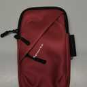 Cell Phone Holder Arm Band, Small Crossbody Shoulder Holsters Bag with Armband, Fits iPhone and All Cell Phones, Use for Running, Walking, Hiking & Biking (Plus Size,Red)