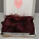 Burgundy Wig for Women Long Wavy Red Wig Middle Part 26 Inch Wigs Heat Resistant Synthetic Wig for Daily Use
