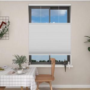 Changshade Top Down Bottom Up Cellular Shades, Cordless, Blackout, White, 36"W x 72"H