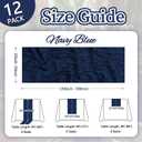 12 Pack Navy Blue Cheesecloth Table Runner 10ft Boho Gauze Fabric Cheese Cloth Table Runner 35 x 120 Inch Rustic Sheer Runner for Holiday Baby Shower Home Décor Party Wedding Decoration