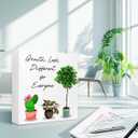 Inspirational Wood Block Sign Growth Looks Different For Everyone 5x5x1 INCH Sign, Personal Growth Office Decor, Vintage Motivational Plaque, Self-Development Wall Art, Unique Journey Display