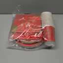 Valentine's Day Party Supplies Red Heart Love Disposable Paper Plates Napkins Cups plastic Tablecloth for Valentine's Day, Engagements, Anniversary, Birthday Party Serve 25