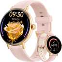 Smart Watch for Women,1.57" Touch Screen Smartwatch for iPhone& Samsung& Android,Answer/Make Call,Fitness Tracker with Heart Rate/SpO2/Sleep Monitor,IP68 Waterproof,110+ Sports Mode,2 Bands