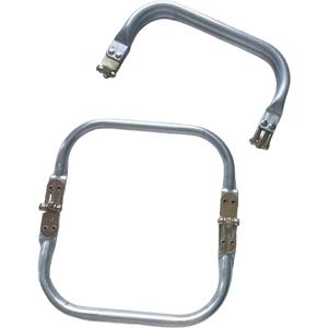 Tuofchyi 12" Metal Purse Frame 2Pcs, Rectangle Lock Frame Kiss Lock Clasp Bag Frame Hardware Replacements for DIY Purse Handle Bag Making Supplies & Sewing Bag Clutch Crafts Carpet