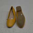 hash bubbie Women's Loafers Slip on Shoes Chunky Low Block Heels Closed Toe Pumps Shoes Office Shoes Ladies Elegant Wedding Dress Shoes 7, Yello