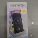 Wavy LED Light And Mirror Phone Holder