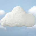 YRXRUS Cloud Pillows, White Cloud Shaped Pillow, Decorative Throw Pillow Gifts, Cute Plush Room Decor, Fluffy Faux Rabbit Fur 9.5"x16" Pillows for Living Bedroom Kids Room