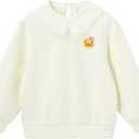 BDUCK+ Girls Boys Sweatshirt Cute Cartoon Yellow Duck Crewneck Pullover for Toddler Kids Long Sleeve Shirt Tops 120/60