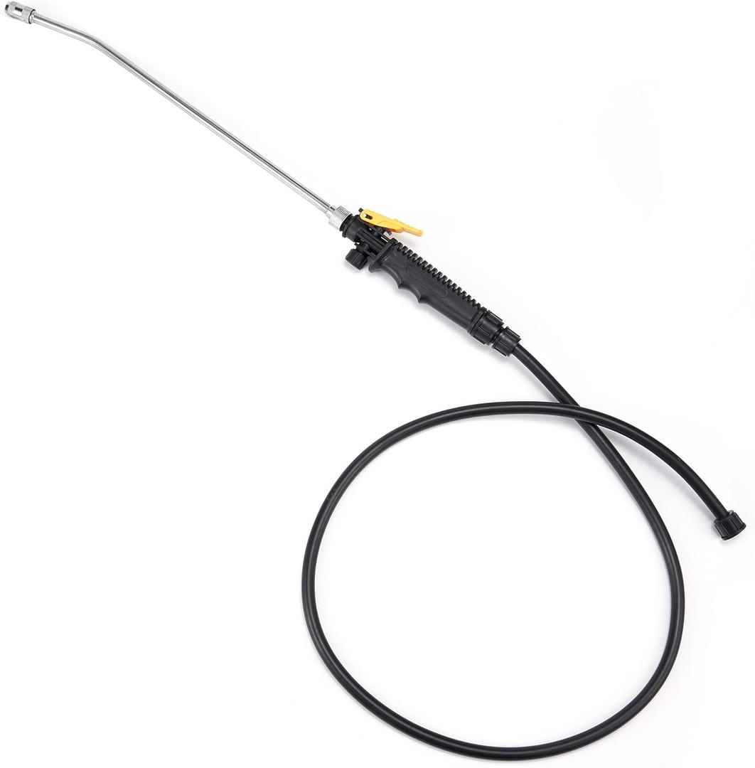 Replacement Sprayer Wand for RyobiStainless Steel Sprayer Wand with Adjustable NozzleTrigger Wand & Hose for Ryobi P2803 Sprayer (With Hose)
