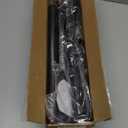 Black Long Curtain Rod Tension Shower Curtain Rods 30 to 120 inch Adjustable Spring Heavy Duty Rods for Bathroom Windows Outdoor No Drill No Slip Spliced and Telescopic Design