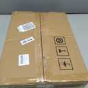 Vantic C Shaped End Table, Small Side Table for Couch and Recliner, Slide Under Sofa Tray Desk with Storage Bag for Living Room and Bedroom, Black