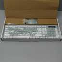 Wireless Keyboard and Mouse Combo, Full-Sized Wireless Keyboard and Adjustable DPI Mouse, 2.4GHz USB Receiver, Silent Keyboard and Mouse for PC, Windows, MAC, Desktop, Laptop (Avocado Green)